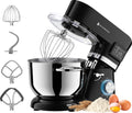 KitchenBrothers Keukenrobot - Keukenmachine - Touch Display en Timer - 6,2L - Keukenmixer - 1400W - Zwart(Zwart， 1400W Display)