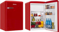 Amica AR1112R - Retro Tafelmodel Koelkast - Rood - Stil met 37dB!(Rood)