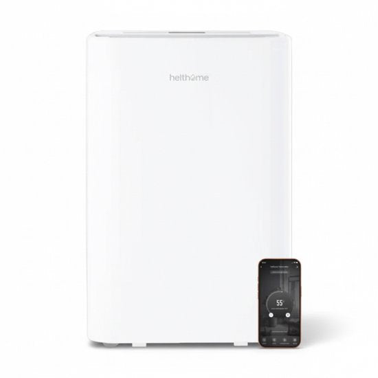 HeltHome Helthome 20 Liter Luchtontvochtiger  luchtreiniger met Wasdroogfunctie, HEPA + Ionisator  Wi-Fi - Stil  Energiezuinig - voor Woonkamer  Werkruimte(20 l)