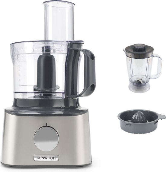 Kenwood Multipro Compact FDM301SS - Foodprocessor - Zilver - 2.1 Liter - 800 Watt