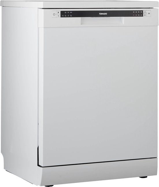 Tomado TDW6001W - Vrijstaande vaatwasser - 12 couverts - Energielabel D - 47 dB - Bestekmandje - Wit(Wit)