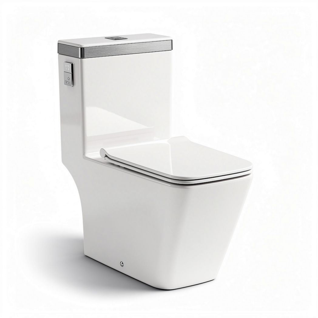 Smart toilet met wandmontage in wit keramiek 70 x 40 x 40cm