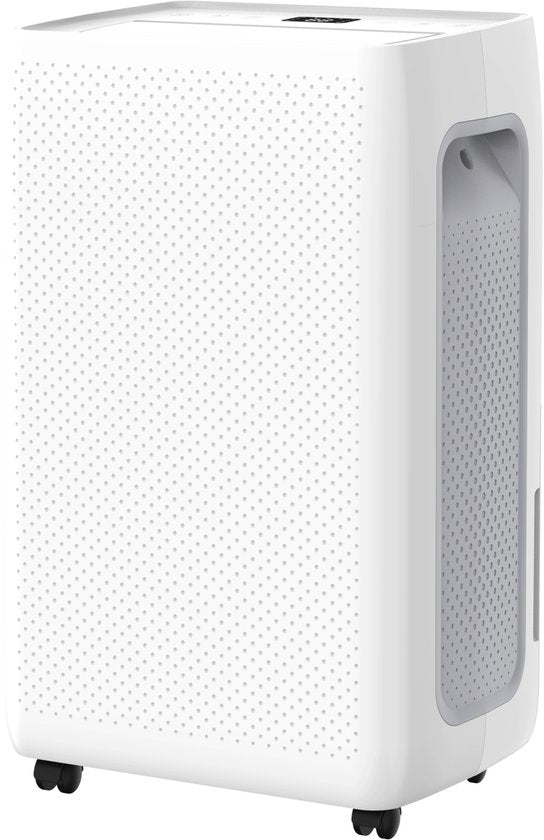 Quality Heating Nurion Slimme luchtontvochtiger compact Ontvochtigt 20Liter per dag - 4L Waterreservoir - Was en droog functie - Slaapkamer, Badkamer en Woonkamer en Kelder - Vochtopnemer voor in Huis - Dehumidifier - Wit(20 l)