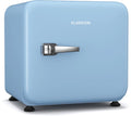 Klarstein Audrey Evo 43L minikoelkast - retro design, stil (40 dB), compacte koelkast met verstelbare pootjes en omkeerbare deur, mechanische thermostaat, wit, ideaal voor slaapkamers en kantoren