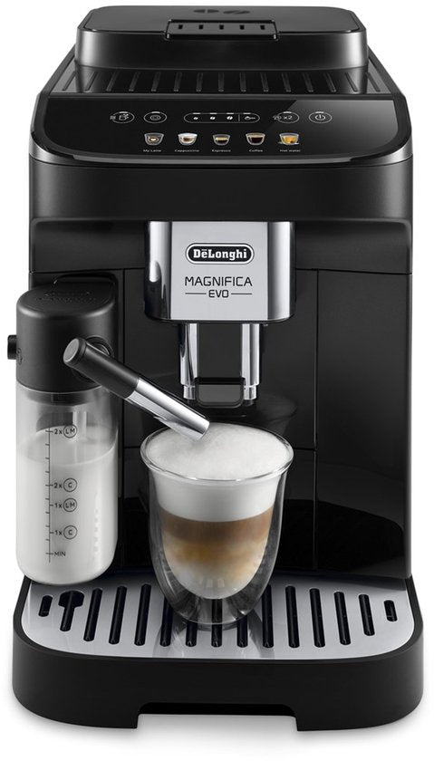 De'Longhi DeLonghi Magnifica Evo Serie - Volautomatische Espressomachine - LatteCrema Systeem - Automatisch - 15 Bar(Zwart)