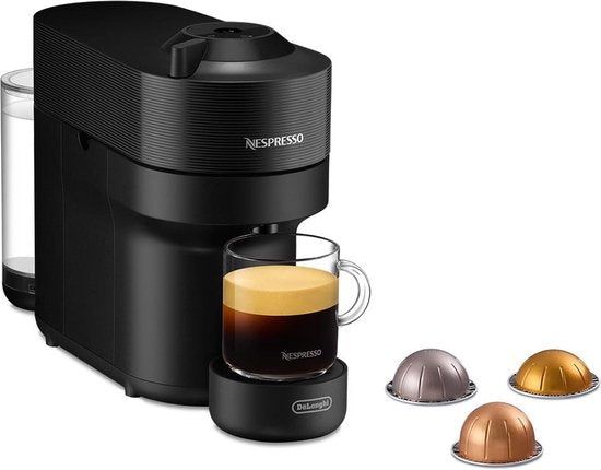 De'Longhi Nespresso Vertuo Pop ENV90.B - Koffiecupmachine - Zwart(Zwart/Geen melkopschuimer)