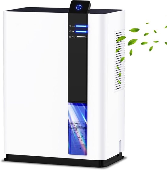 Merkloos / Sans marque Luchtontvochtiger, 3000ml Elektrische Compacte Kleine Luchtontvochtiger voor Thuis, Woonkamer, Slaapkamer, Badkamer, Kelder, Kleine Luchtontvochtiger voor Thuis, Badkamer, Automatische Uitschakeling Vochtabsorber