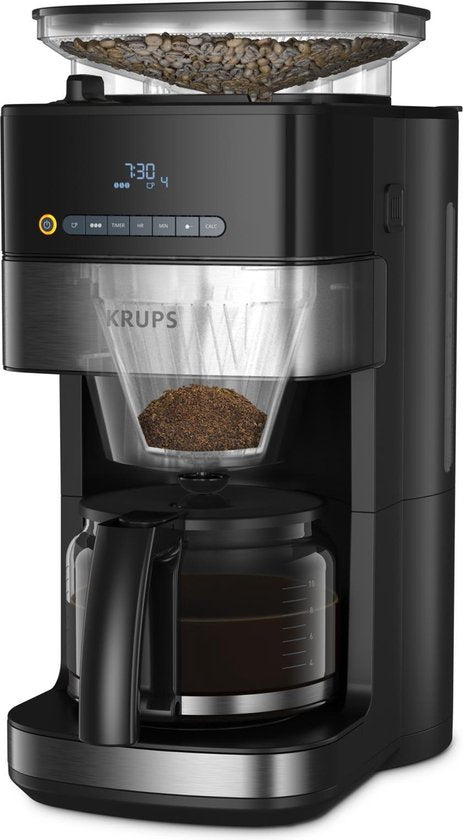 Krups Grind  Brew KM8328 - Koffiezetapparaat met ingebouwde koffiemolen - 1.25L - Warmhoudfunctie -Zwart