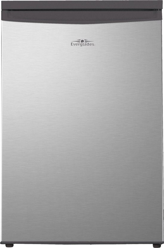 Everglades EVTT1020 - Tafel Model Koelkast - Inox Look - 120 Liter - E Klasse - 5 Jaar Garantie(zilver look， RVS look， Inox look)