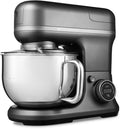 MEDION 4 in 1 universele keukenmachine (1200 watt, 8 standen, mengen kneden roeren hakken, ijskom voor het bereiden van ijs, digitaal display, MD18440) Titanium(titanium)