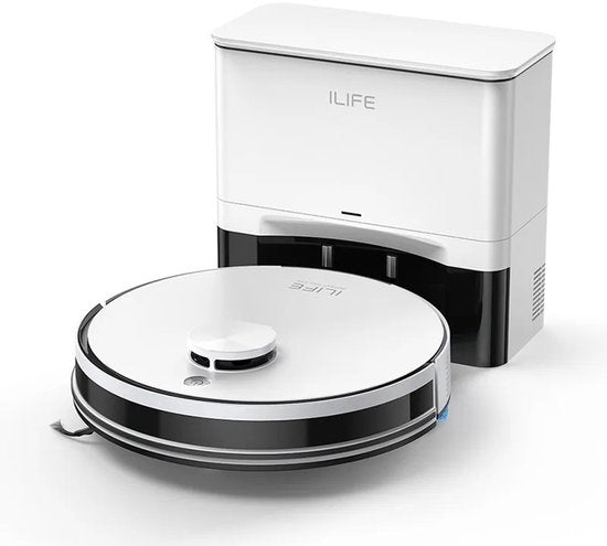 ILIFE Ilife A30 Pro - Robotstofzuiger met dweilfunctie - 5000 Pa - 60 Dagen autonoom legen en laden - 180 min looptijd - Objectdetectie - Multi-floor mapping