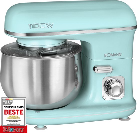 Bomann KM 6030 - Kneedmachine - Keukenmachine - 1100 watt - 5 liter - Groen/Mint(groen， mintgroen)