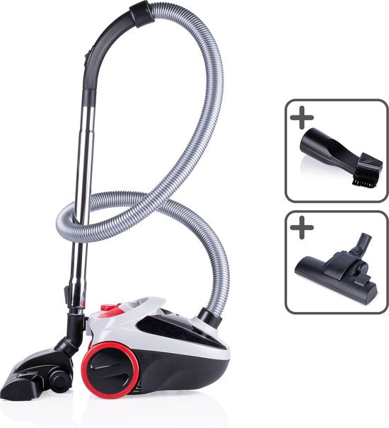 Dirt Devil Stofzuiger 2L - Met zak - 800W - met Combiborstel en Kierenzuigmond - 7,5M Bereik(wit/Kierenzuigmond， Combizuigmond)