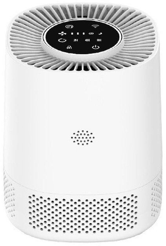 Merkloos / Sans marque Luchtreiniger – air purifier – vervangbaar H13 HEPA filter en koolstof filter – 102m3/u – indicatie luchtkwaliteit – tegen stof, allergie, dierenharen, huisstofmijt en kooklucht – 3 snelheden, slaapstand en automatische stand –